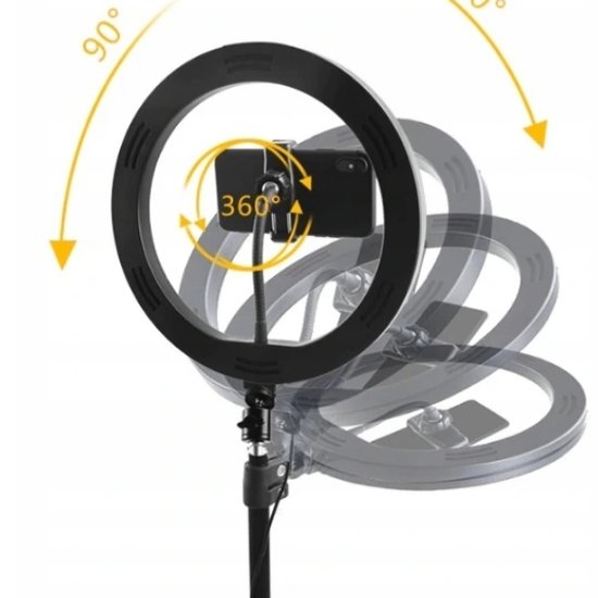 Lampa pierścieniowa LED 70W ze statywem i pilotem