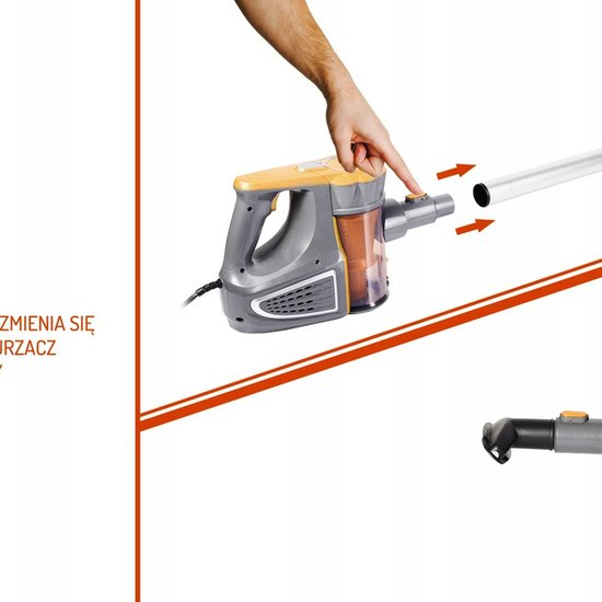 AD 7036 : Vertical Vacuum Cleaner – Manual Bagless Adler