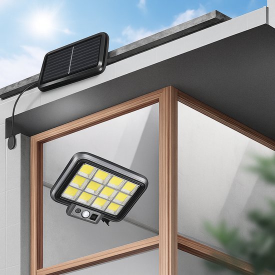 Solarny Kinkiet LED z Czujnikiem Ruchu i Pilotem