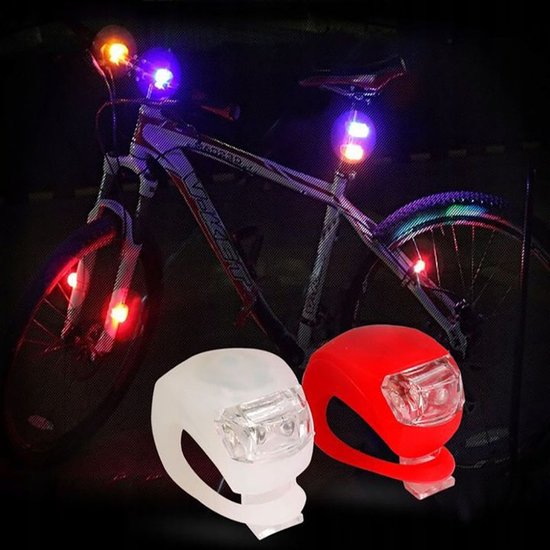 046 : Bike lights set led bike light led front and back – 2 pieces