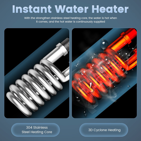 2228 : Instant Tankless Electric Water Heater – 3500W | Digital Display