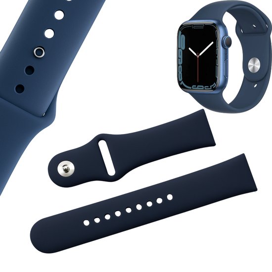 Wytrzymały silikonowy pasek do zegarka- granatowy