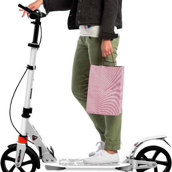 116D : Foldable scooter, disc brakes-white