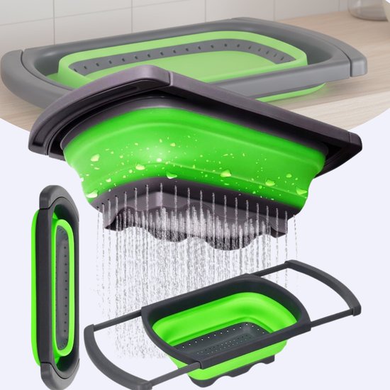 Koszyk kuchenny Fold & Drain – regulowany durszlak do zlewu