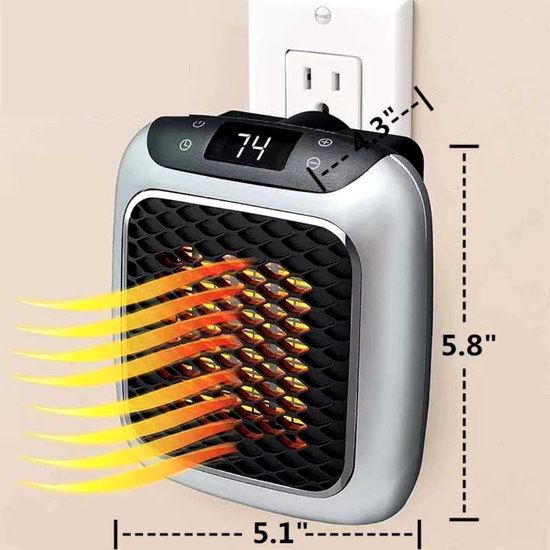 6071 : Electric compact heater with remote control | 800W