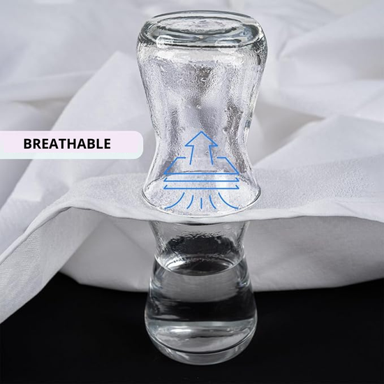 2122-2 : Waterproof mattress protector - 180 x 200 cm