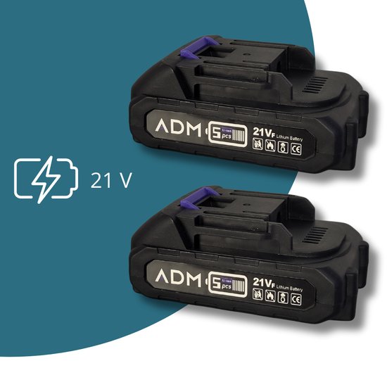 537 : ADM cordless paint sprayer 21V | 2 lithium batteries