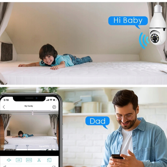 364 : Wireless screw camera for bulbs