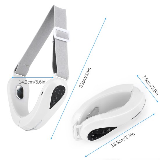 2-w-1 Masażer liftingujący podbródek V-face z terapią LED