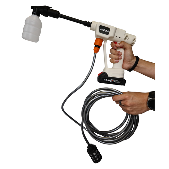 528 : ADM Wireless mini power washer + 2 batteries