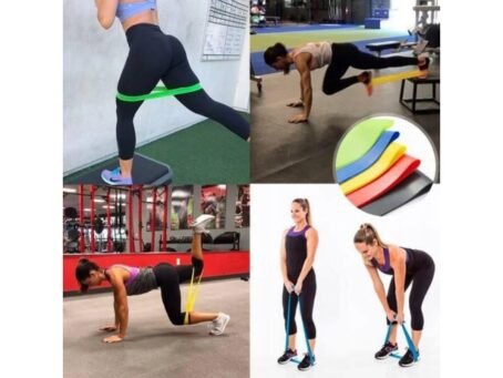 020 : RUBBER EXERCISE BANDS 5x MINI BAND FITNESS SET