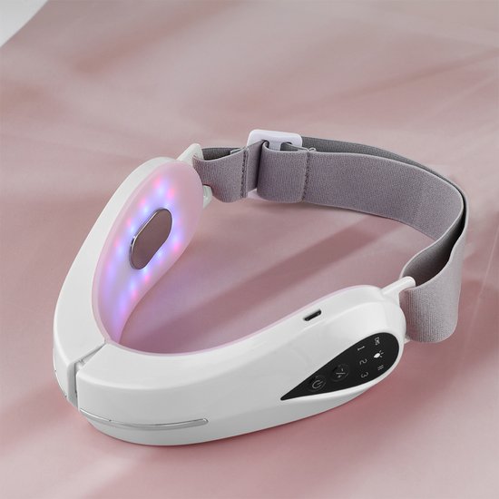 447 : 2-in-1 V-face chin lifting massager with LED therapy