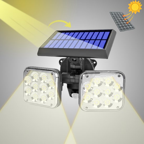 Lampa solarna 120 led z czujnikiem ruchu zmierzchu jd-2108