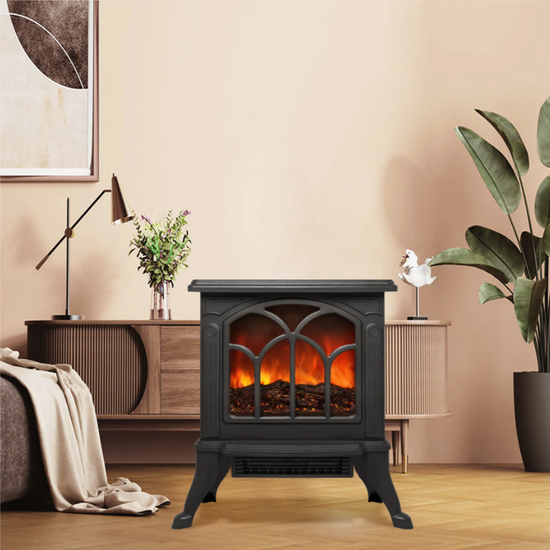 Kominek płomieniowy ADM 3D - grzejnik i dmuchawa 2w1