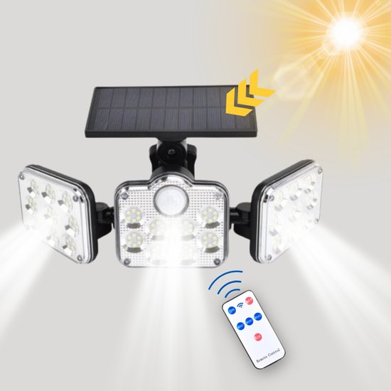 Solar Sensor Light With Remote Control