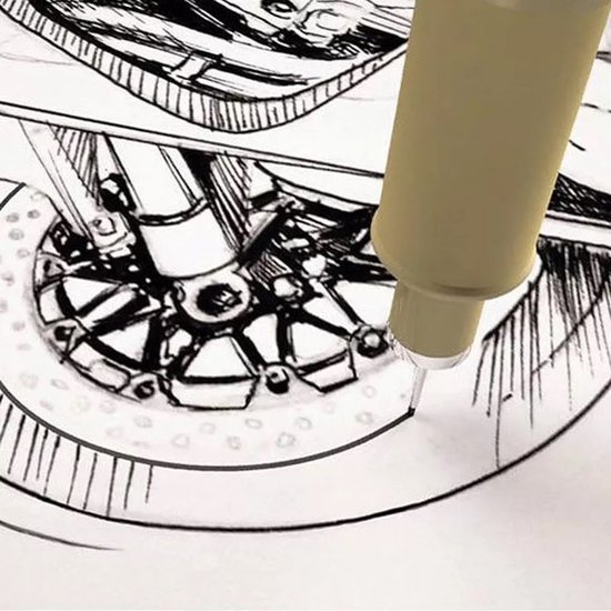 501 : Fineliner markers for sketching | 9-Piece Set