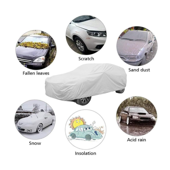 2190-1 : Premium Grey Car Cover – All-Weather Protection - Size L