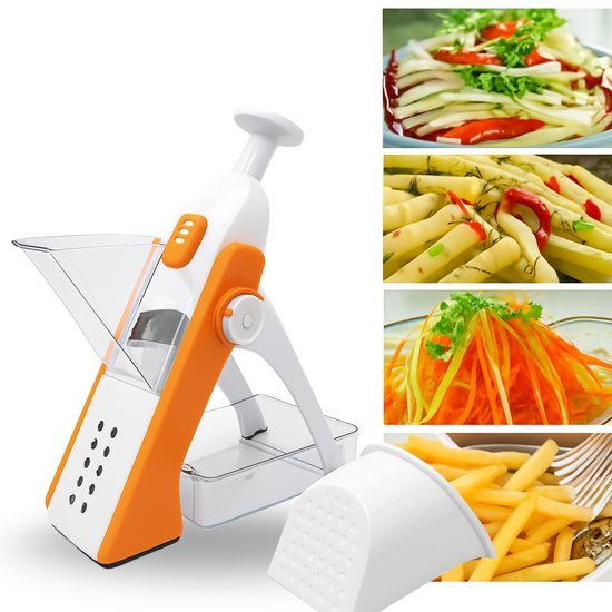 Wielofunkcyjna krajalnica do warzyw - pomarańczowy