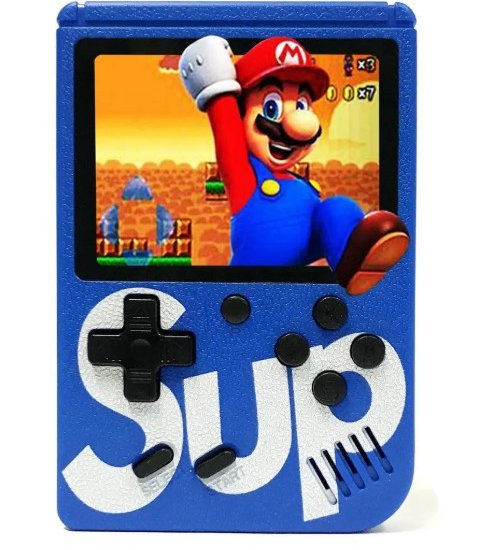 Mini Kieszonkowa Konsola do Gier - Niebieska