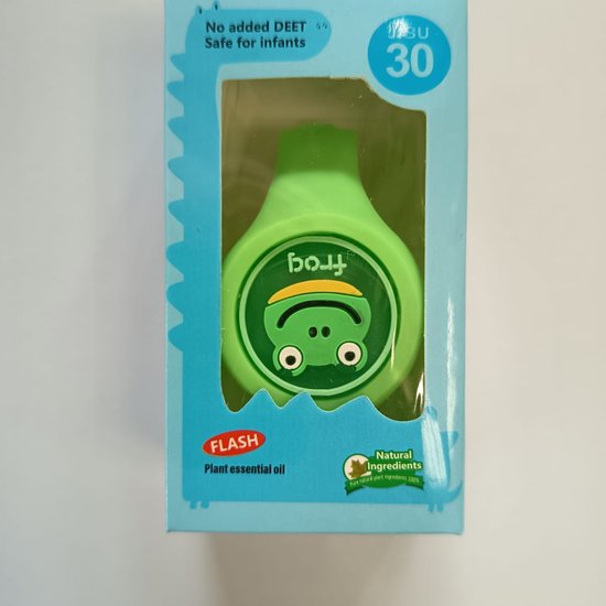 064-2 : Watch Band For Children Mosquito against - green