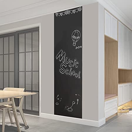 063 : Self-adhesive chalkboard 200x40 5x chalk