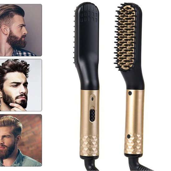 450 : Straightener men’s beard with jonization brush