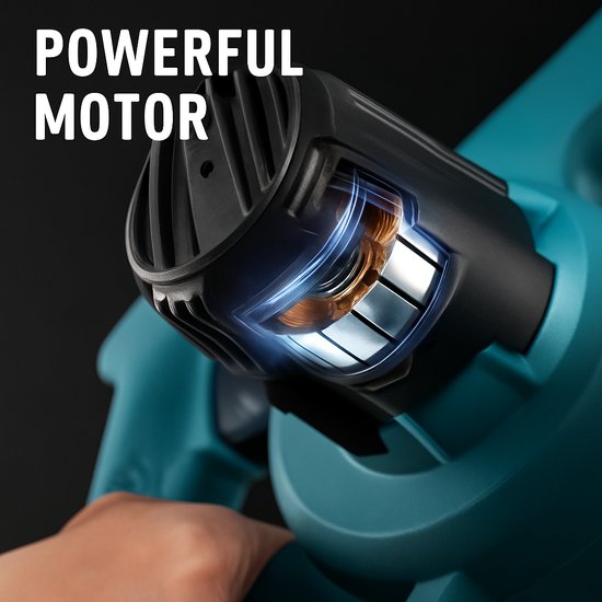 2055-1 : ADM Cordless Electric Blower –  Blue |Dual 21V Battery