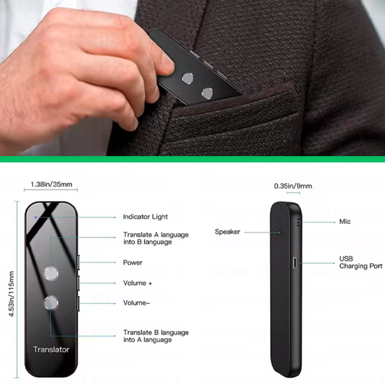 552 : Portable intelligent instant translator | 137 languages