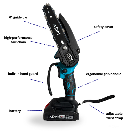 368-1 : ADM Cordless mini electric saw – blue