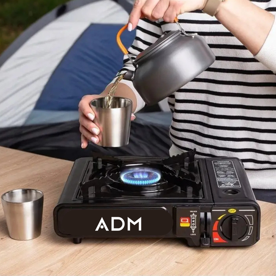 457 : ADM Portable Gas Stove in Black Color