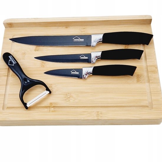 4-Częściowy zestaw noży ceramicznych czarny