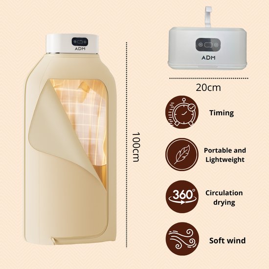 6014 : ADM Folding Clothes Dryer & Garment Steamer