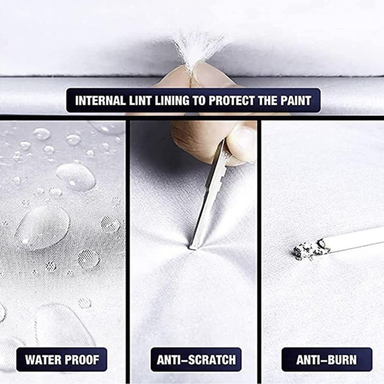 2190-1 : Premium Grey Car Cover – All-Weather Protection - Size L