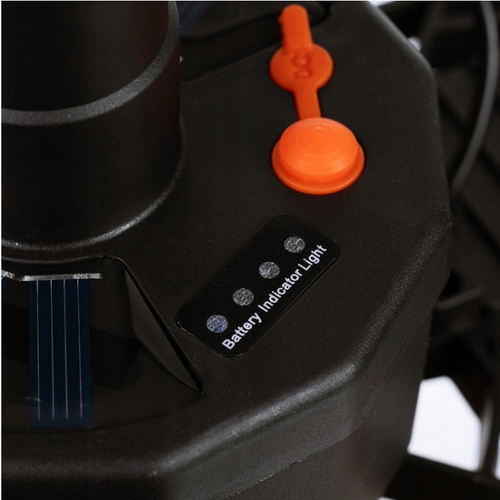 340 : Solar LED Hanging Lamp with Panel for Garage, Workshop & Outdoor Use