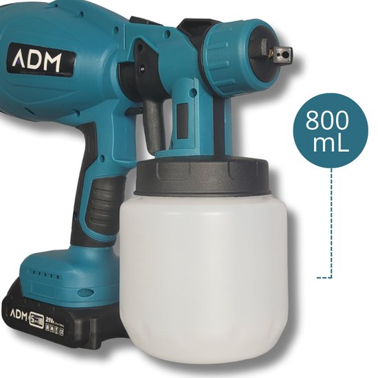 Pistolet do malowania ADM 21V | 2 akumulatory litowe