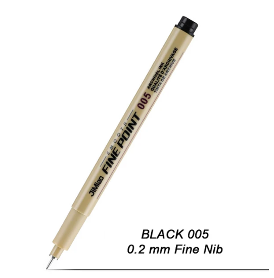 501 : Fineliner markers for sketching | 9-Piece Set