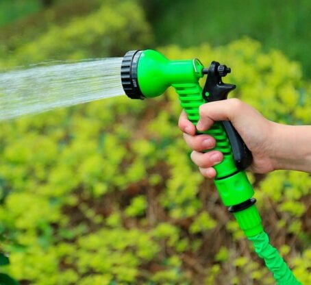 453 : Expandable Garden Hose with 7-Mode Spray Gun – 45M