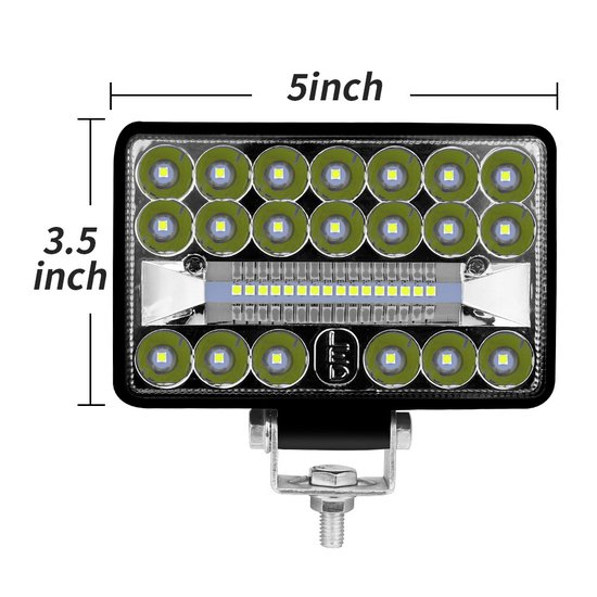 195 : 108W LED Fog & Work Light for Trucks, Boats, Tractors