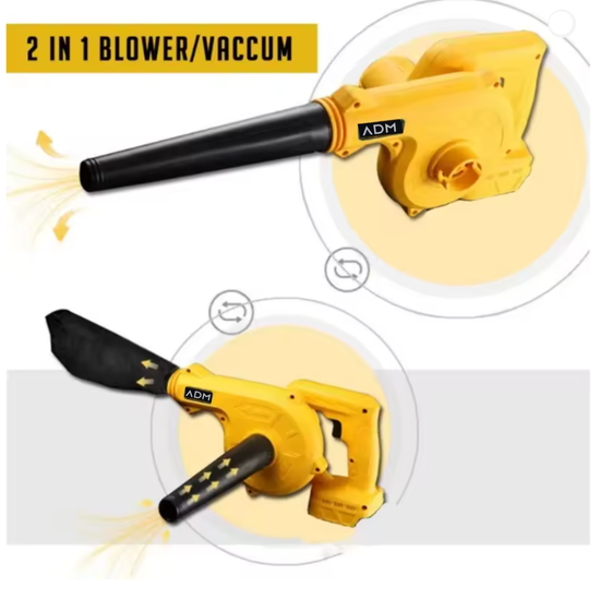 2055-2 : ADM Cordless Electric Blower – Yellow |Dual 48V Battery