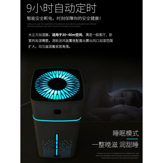 004 : Ultrasonic Big Air Humidifier 1L