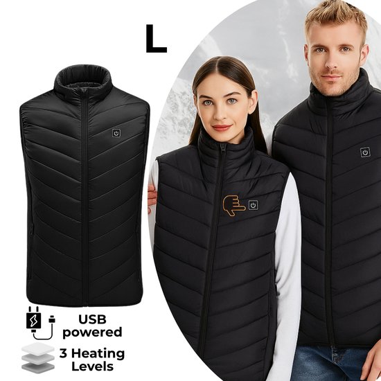 Kamizelka grzewcza z ładowaniem USB- L