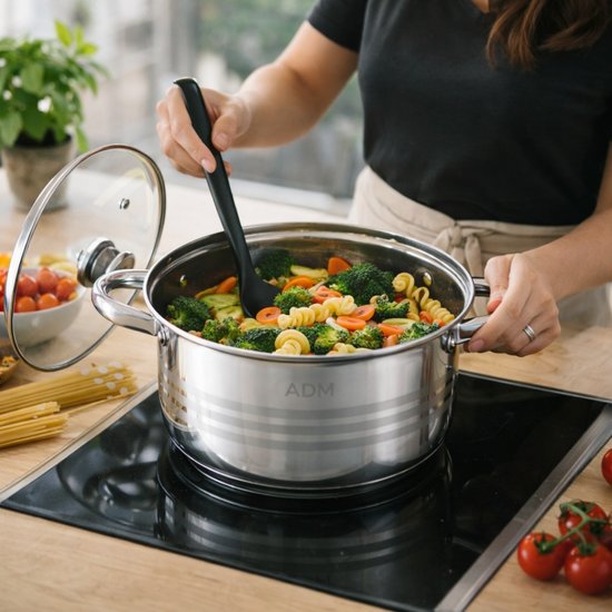 393 : ADM 12-pot stainless set with lids