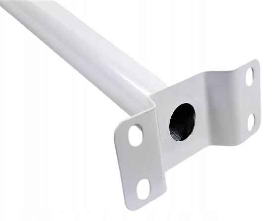 Uchwyt wysięgnik lampa uliczna latarnia solarna biała