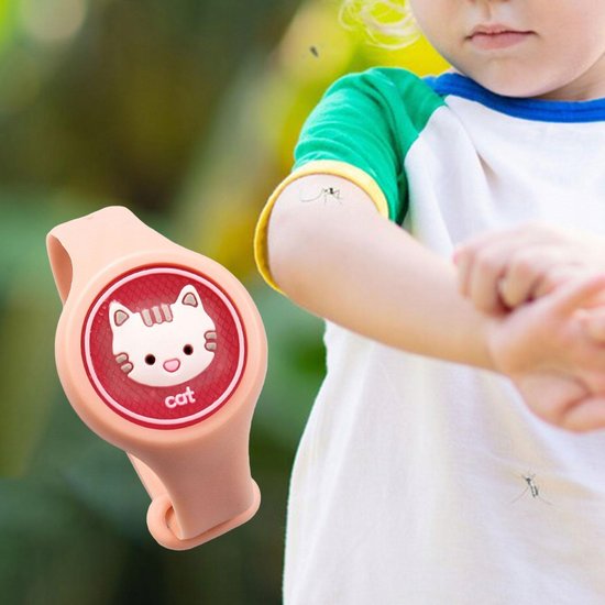 Pasek przeciw komarom jasny różowy