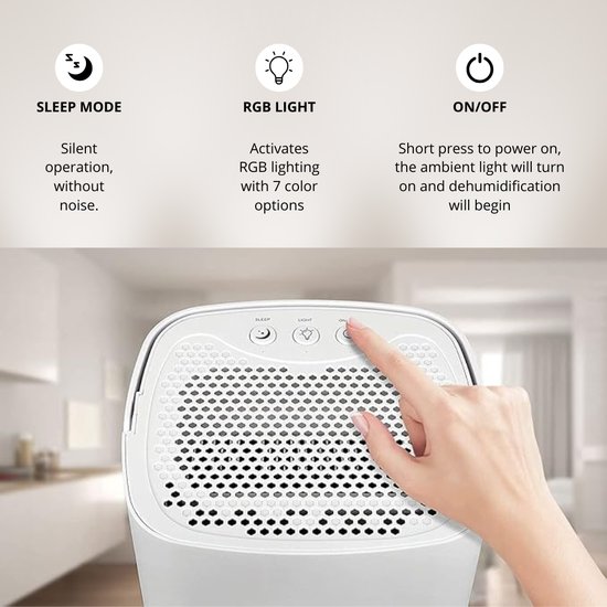 7039 : SilentAir 7 LED Dehumidifier