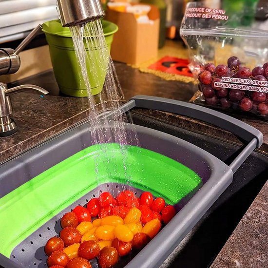 480 : Fold & Drain Kitchen Basket – Adjustable Sink Strainer