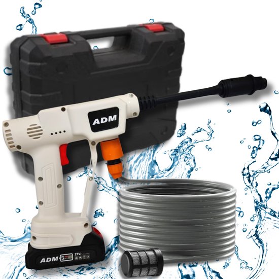 528 : ADM Wireless mini power washer + 2 batteries