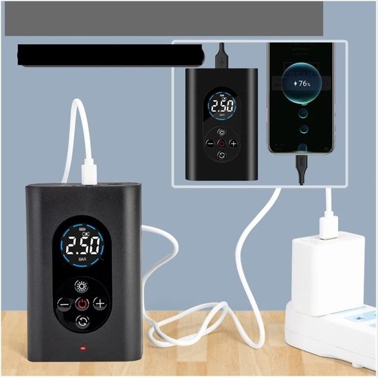 6094 : Smart wireless air pump with LED light | 150 PSI