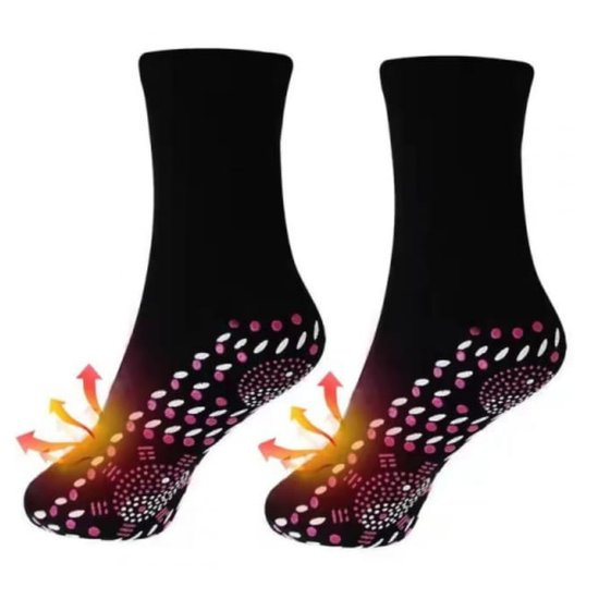 122 : Self-Heating tourmaline thermal socks