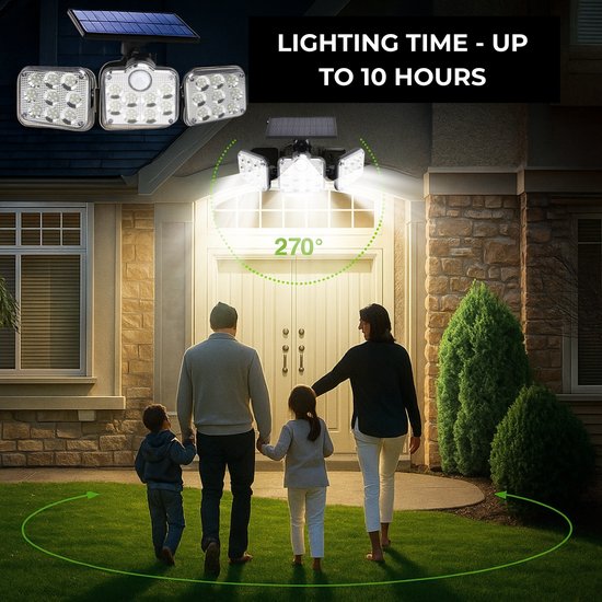 Solar Sensor Light With Remote Control